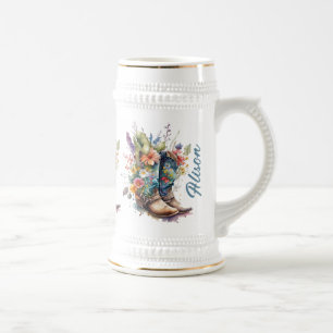 Chope À Bière Bottes de fille personnalisée