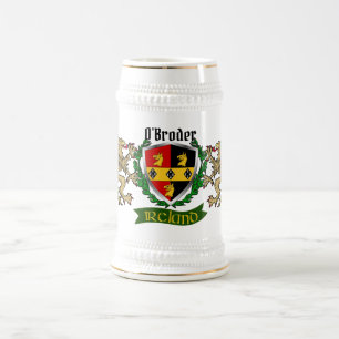 Chope À Bière Bouclier irlandais O'Broder/Broder