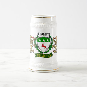 Chope À Bière Bouclier irlandais O'Doherty/Doherty