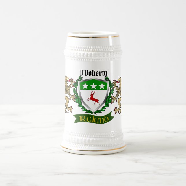 Chope À Bière Bouclier irlandais O'Doherty/Doherty (Centre)