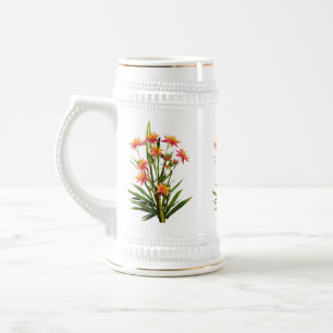 Chope À Bière Branches Fleurissantes - Élégant Stein 22 oz