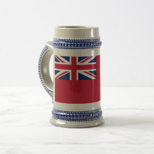 Chope À Bière Brouillard rouge de la marine marchande britanniqu