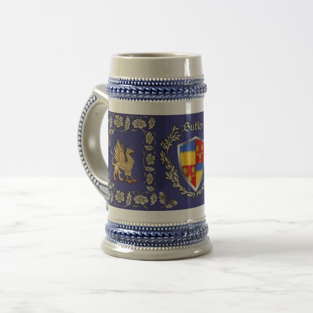 Chope À Bière Butler Irish Shield Griffin Stein (Devant gauche)