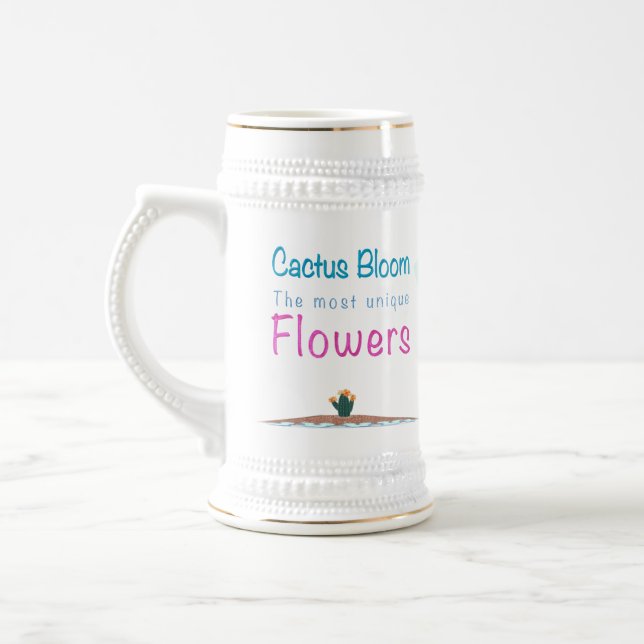 Chope À Bière Cactus Fleurit Les Fleurs Les Plus Uniques (Gauche)