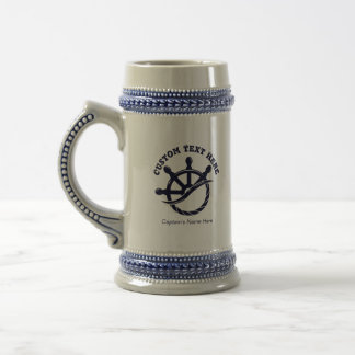 Chope À Bière Cadeau nautique de bateau de capitaine personnalis