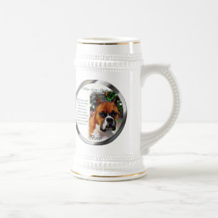 Chope À Bière Cadeaux d'art de chien de boxer