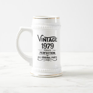 Chope À Bière Cadeaux de 45e anniversaire vintages personnalisés