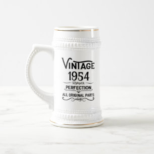 Chope À Bière Cadeaux de 70e anniversaire vintages personnalisés