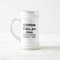 Cadeaux personnalisés pour lui Bière blanche Stein