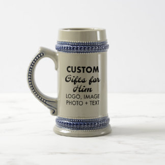 Chope À Bière Cadeaux personnalisés pour lui Bière Grise Stein M