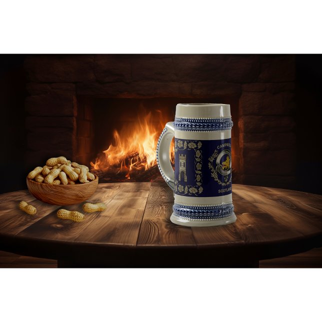 Chope À Bière Campbell Clan Castle Bière personnalisée Stein (Créateur téléchargé)
