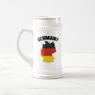 Chope À Bière Carte Allemagne - Drapeau allemand - Deutschland T