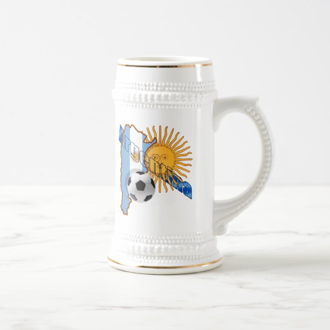 Chope À Bière Carte de drapeau de l'Argentine Sun de coupe du (Droite)