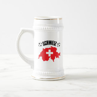 Chope À Bière Carte Schweiz Fussball Suisse