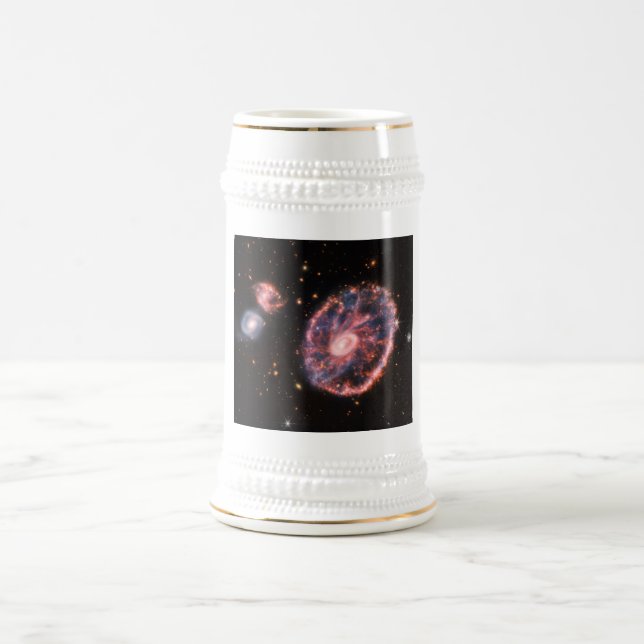 Chope À Bière Cartwheel Galaxy, James Webb Télescope Spatial (Centre)