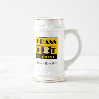 Chope À Bière Casquette en laiton brassant Stein