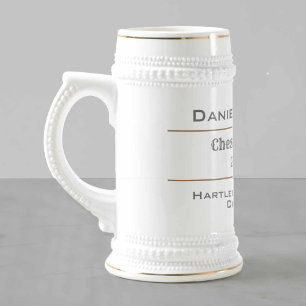 Chope À Bière Champion d'échecs