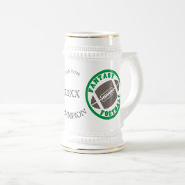 Chope À Bière Champion du football d'imaginaire