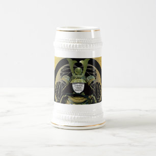 Chope À Bière Changeable Votre Photo, Casque Samurai