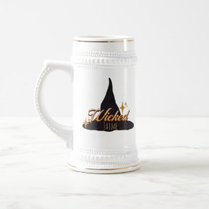 Chope À Bière Chapeau de sorcière rétro nom méchant