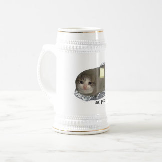 Chope À Bière Chat de pommes de terre triste