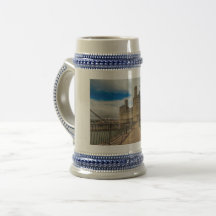 Château de Caernarfon Wales Beer Mugs.