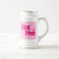 Chaud rose rose gauche main blanc stein or garnitu