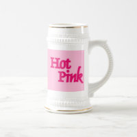 Chaud rose rose gauche main blanc stein or garnitu