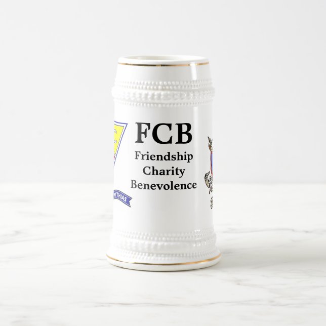 Chope À Bière Chevaliers des Pythias Stein combiné (Centre)