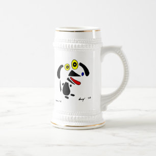 Chope À Bière Chien Abstrait Stein