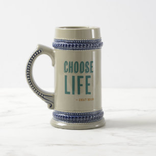 Chope À Bière Choisissez Life Deuteronomy 30:19 Pro-Life Beer St