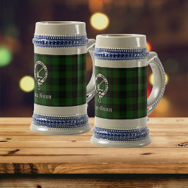 Chope À Bière Clan Gunn Crest Badge & Tartan