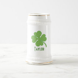Chope À Bière Clover à quatre feuilles Chevron