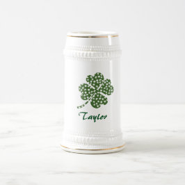 Chope À Bière Clover à quatre feuilles shamrock