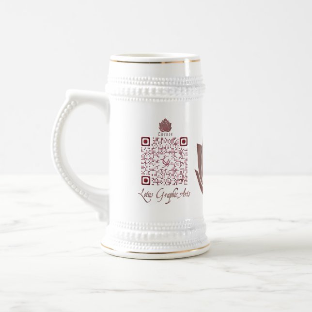 Chope À Bière Code QR pour un usage polyvalent (Gauche)