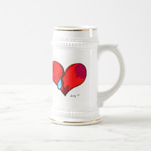 Chope À Bière Cœur Brisé Stein