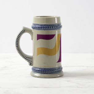 Chope À Bière Conception de motif ondulé de lignes incurvées mar