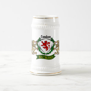 Chope À Bière Condon Irish Shield Personnalisé