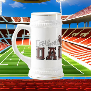 Chope À Bière Cool football sport papa mot art