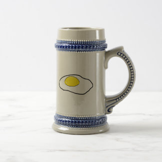 Chope À Bière Côté ensoleillé de dessin d'oeufs pochés de bande