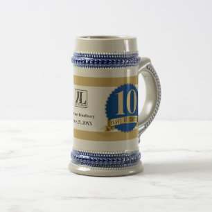 Chope À Bière Couleur personnalisée UNIVERSEL employé anniversai