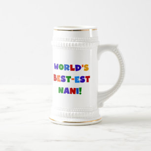 Chope À Bière Couleurs vives Meilleurs T-shirts et cadeaux Nani
