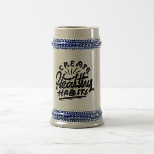 Chope À Bière créer des habits sains conception auto-motivante