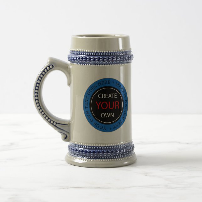 Chope À Bière Créez votre propre - Personnalisé, marqué / Photo (Gauche)