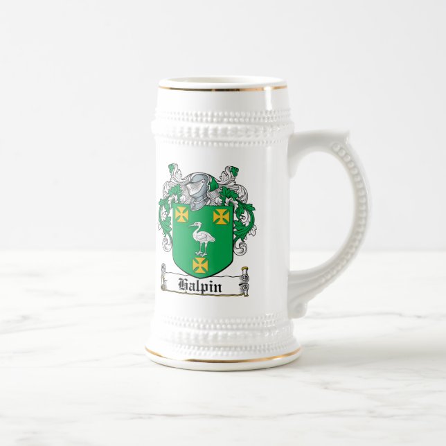 Chope À Bière Crête de famille de Halpin (Droite)
