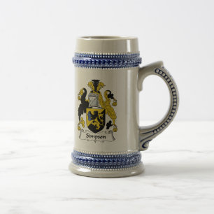 Chope À Bière Crête de famille de Simpson