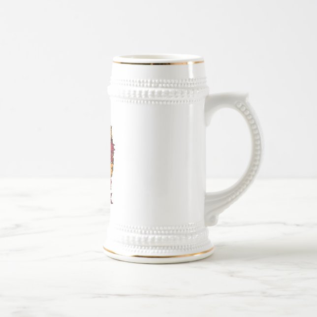 Chope À Bière Crête Stein de famille (Droite)