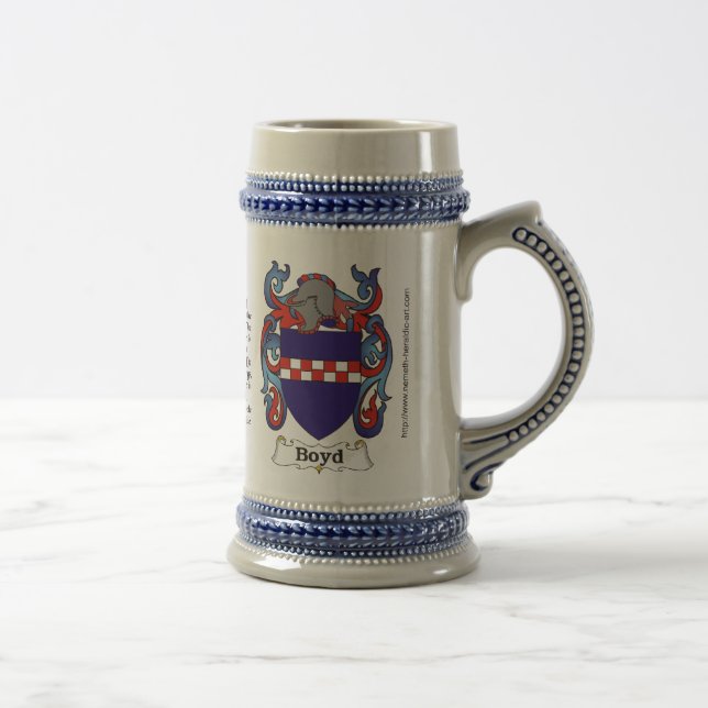 Chope À Bière Crête Stein de famille de Boyd (Droite)
