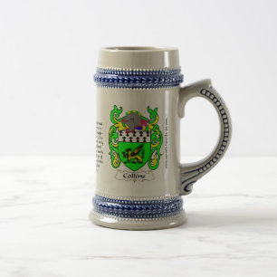 Chope À Bière Crête Stein de famille de Collins