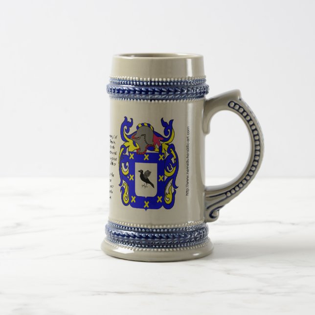 Chope À Bière Crête Stein de famille de Garcia (Droite)
